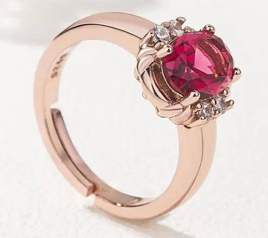 

free shipping 1pcs S925 silver ring with gole plating on silver adjustable ring for women