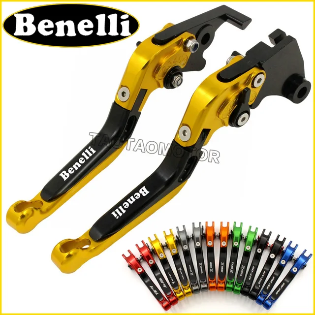 GOLD CNC Adjustable Foldable Extendable Motorbike Brakes Clutch Levers