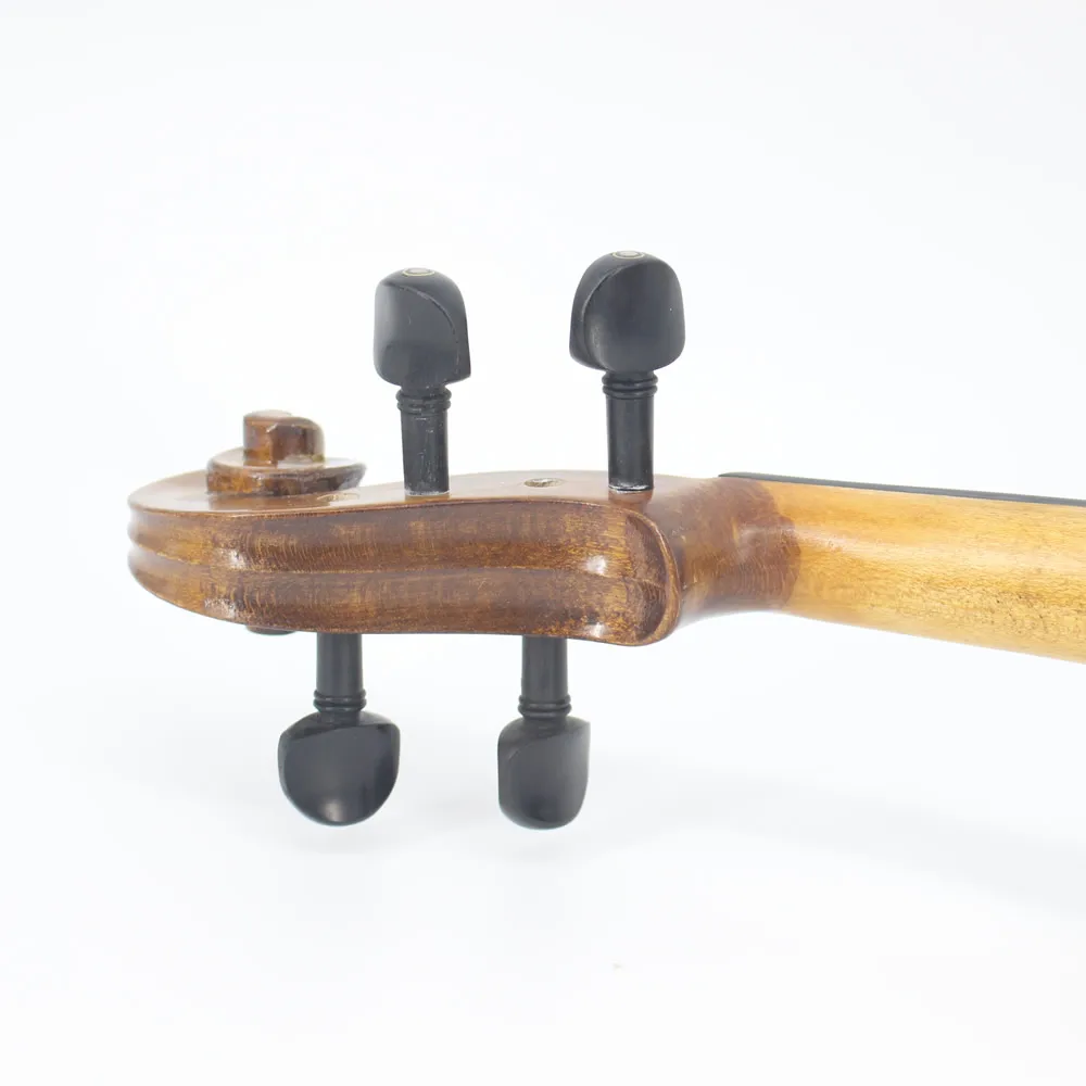 Full Size Natural Flamed Maple Hand-craft Advanced Violin Spruce Face Ebony Fitted with Case Bow Mute TONGLING