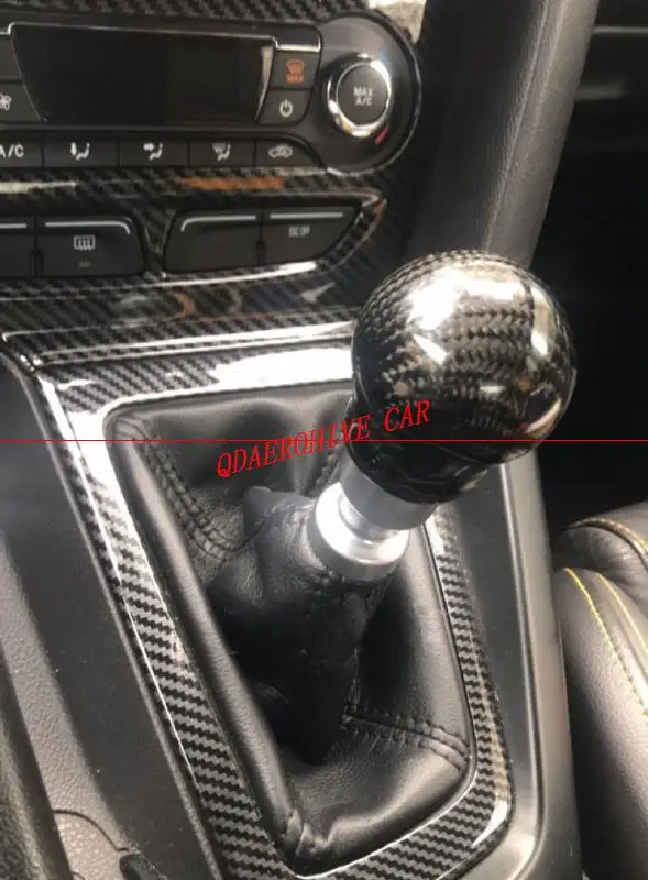 QDAEROHIVE, углеродное волокно, автомобильная ручка переключения передач для Ford Fiesta Focus RS ST, модель из настоящего углеродного волокна