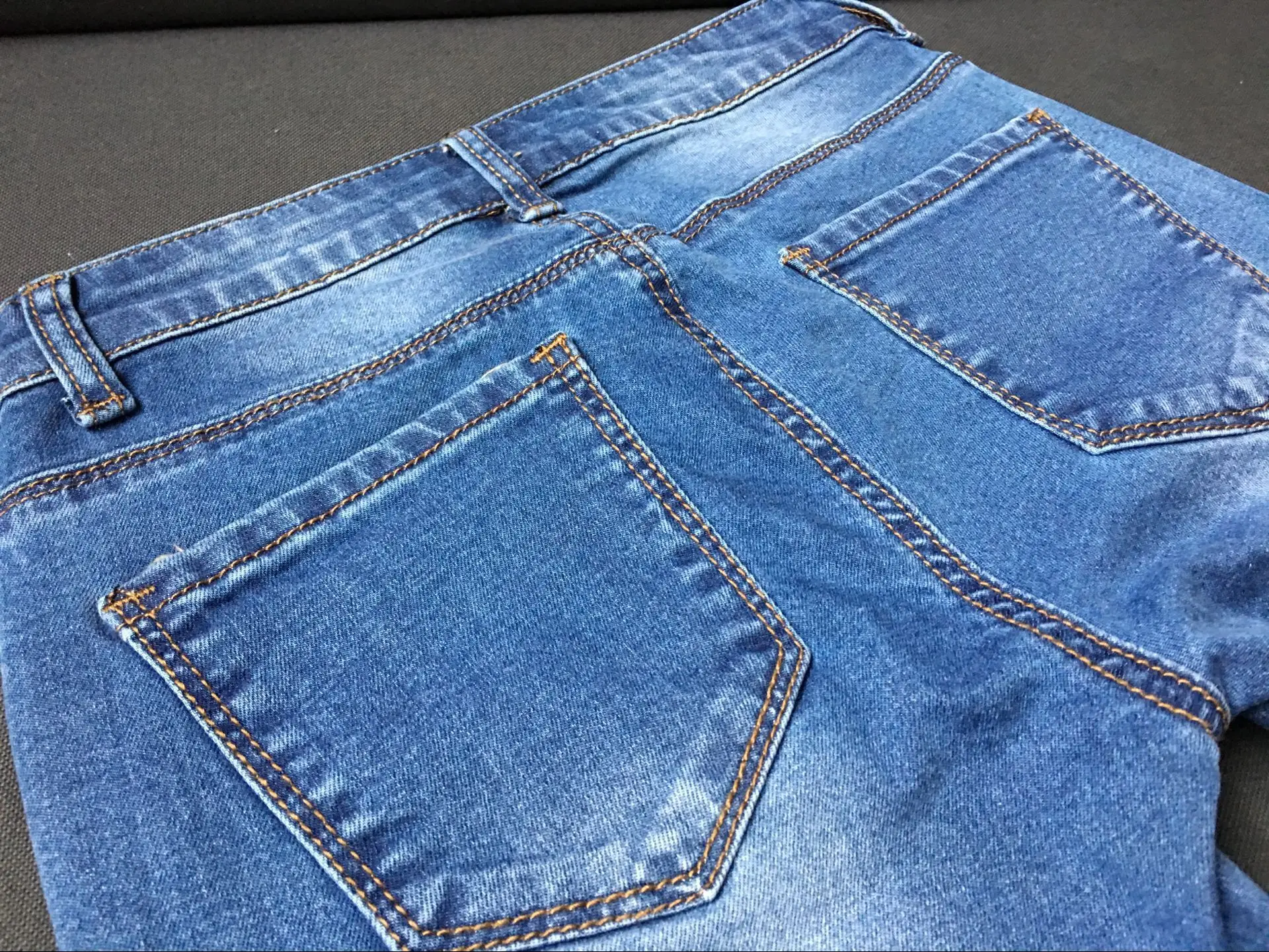 Low Waist Bleached Elasticity Skinny Jeans Fashion Push Up Vintage Pencil Pants Denim Pants Blue Classic Casual Trousers Women madewell jeans