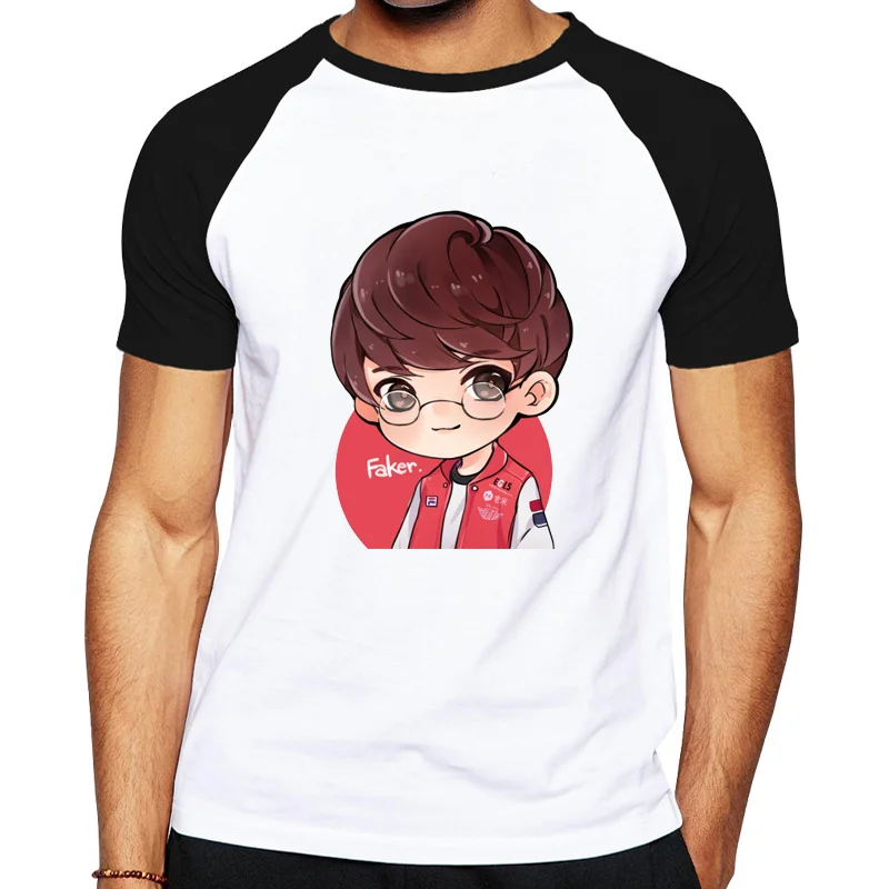 

2019 Faker Lol Best Player T-shirt Skt 1 Fashion Tshirt League of Legends Men Tops Print Casual Short Sleeve T Shirt