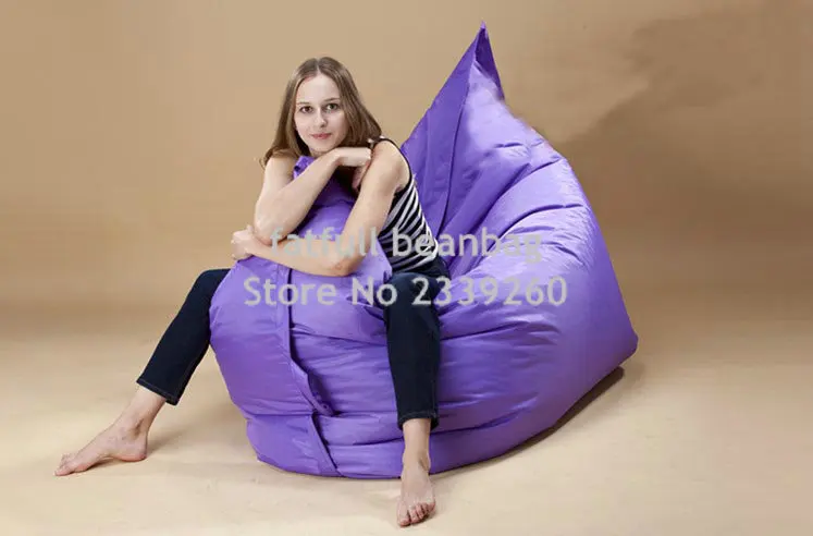 Cover only No Filler-Navy blue garden relax bean chair, outdoor Cushions giant bean bag,420D nylon coverfat sack