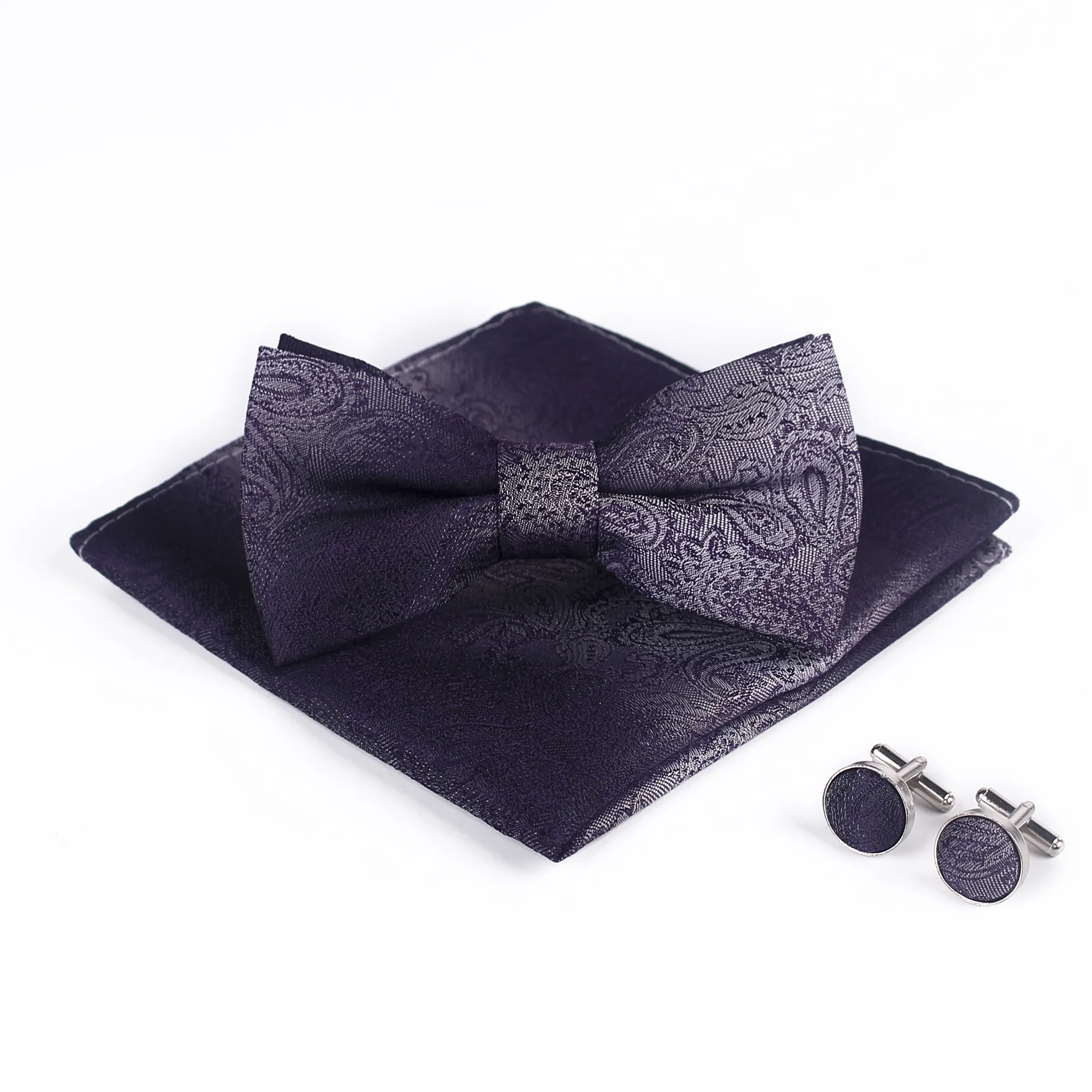  Bridegroom Wedding Party Business Tuxedo Suit Burgundy Black Gray Gothic Pocket Square Towel Handke