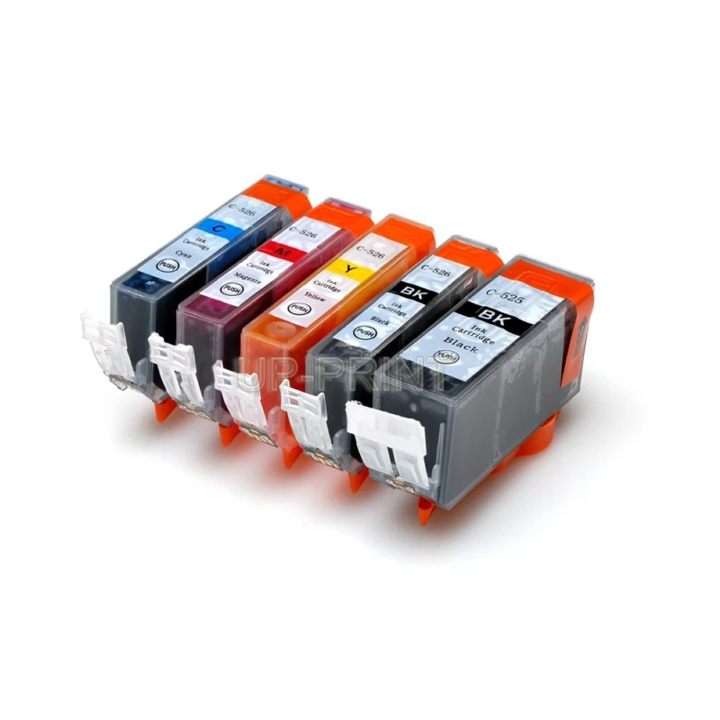 До 10 шт PGI525 CLI526 с чип картридж для Canon PIXMA IP4850/IP4950 IX6550 MG5150 MG5250 MG5350 MX715/MX885