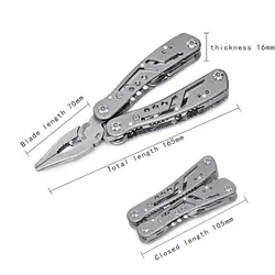 1 шт 9 in1 многофункциональные плоскогубцы для повседневного использования, кемпинг спасательное оборудование туризма Портативный