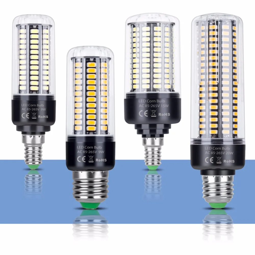 CanLing E14 светодиодный светильник E27 лампы SMD 5736 220V Светодиодная лампа-кукуруза 28 40 72