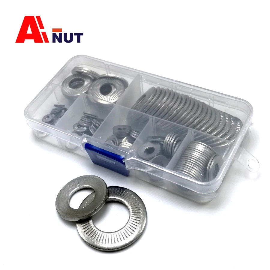 M12 304 Stainless Steel Wedge Locking Washer 10pcs M12 304 Stainless Steel Wedge Locking Washer 10pcs