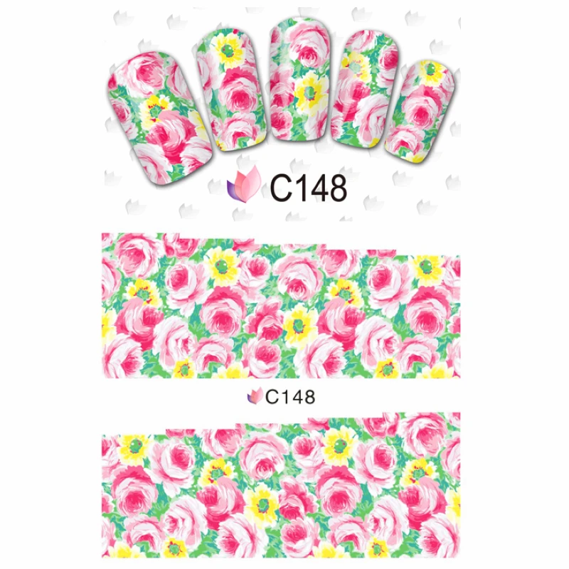 

NAIL ART BEAUTY WATER DECAL SLIDER NAIL STICKER COLORFUL LEOPARD TIGER SKIN COCKSCOMB MORNING GLORY C148-155