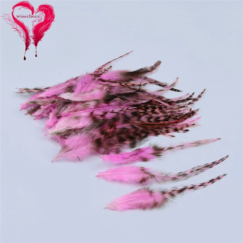 6 pink qinghuajian rooster saddle feather 3