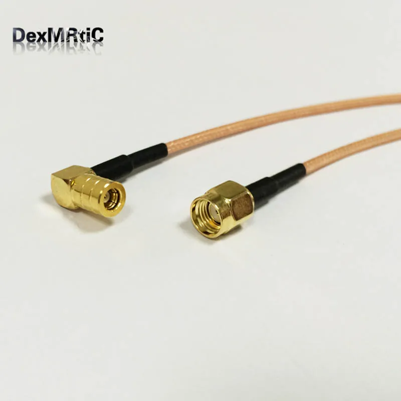 RP SMA штекер для SMB Женский правый угол RA Соединительный кабель RG316 15 см/30 см/50 см/100