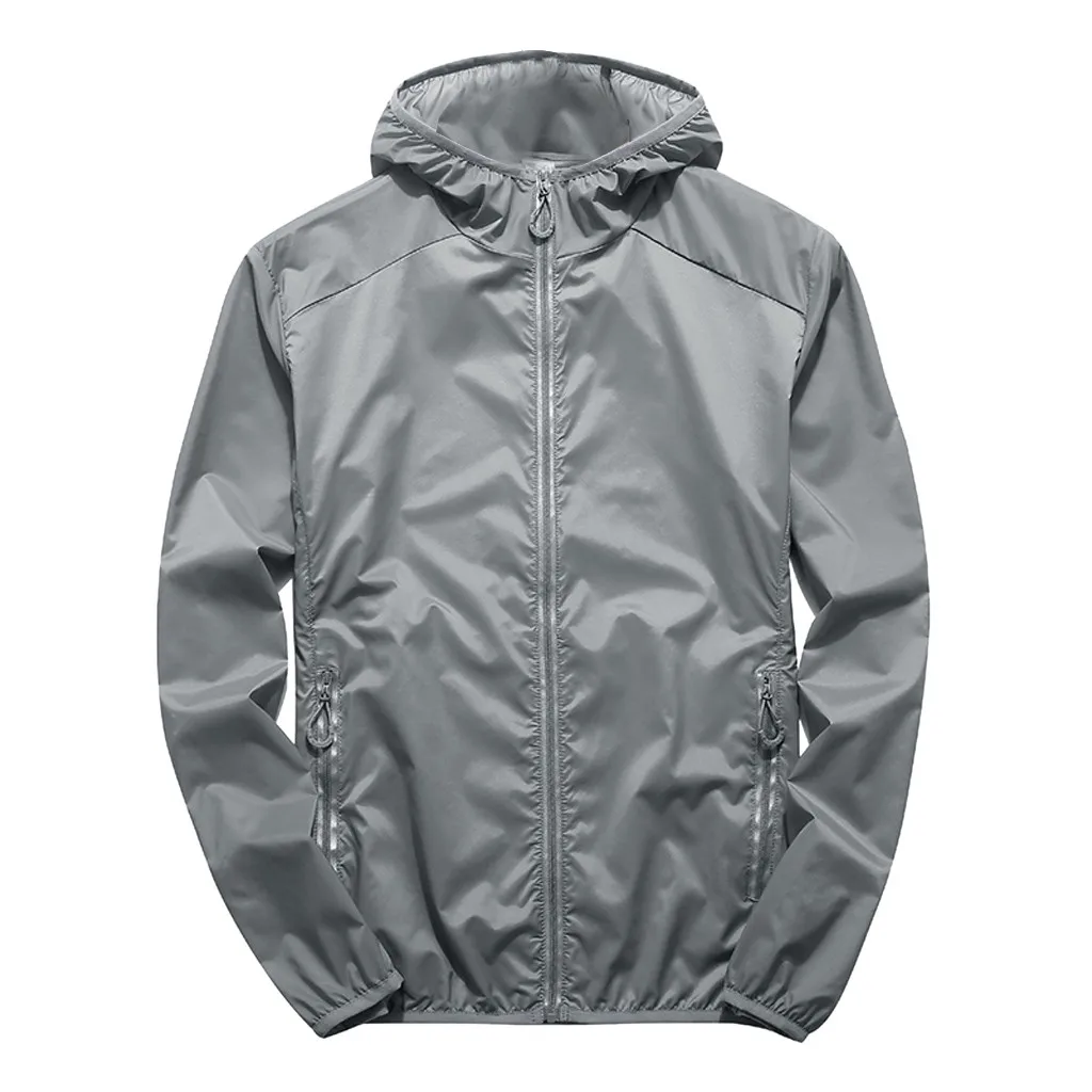 

Waterproof outdoor shirt jacket soft and comfortable riding sweatshirt Men Cooling Jacket Summer Outdoor Zipper Clothes#g4