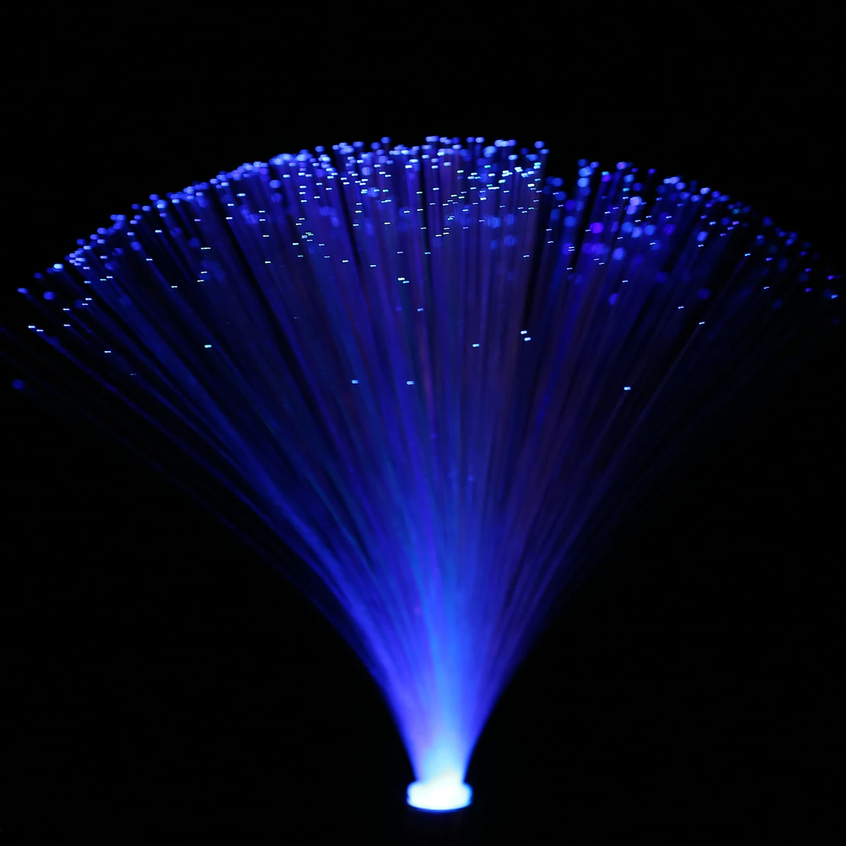 1pcs 12.6" LED Colorful Changing Fibre Optic Lamp Fountain Night Light Stand Home Room Dreamful Decoration