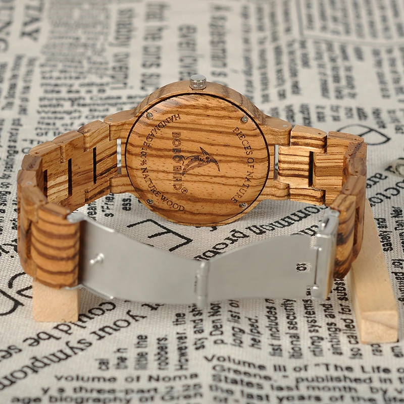 BOBO BIRD Wood Watch Men Relogio Masculino Luxury Design Quartz Wristwatches in Wooden Gift Box DROP SHIPPING W*Q19