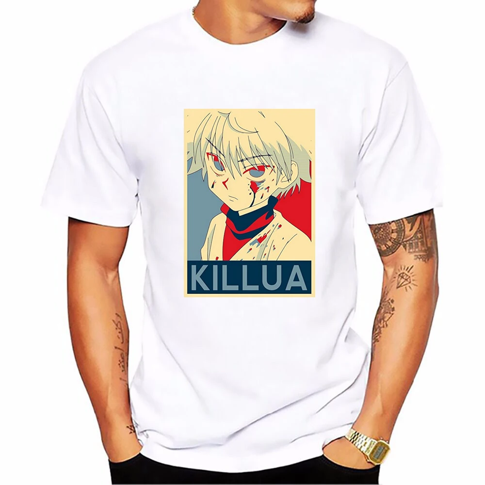 

Hunter X Hunter Mens & Womens Personality Design T Shirt Cosplay T-shirt New Anime Japanese Style T Shirt Fashion KILLUA Tees