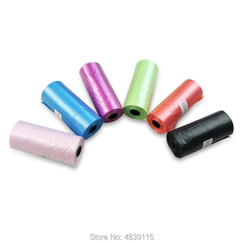

20sets/lot Pet Dog Trash Pooper Bags Cute Colors Pet Garbage Bags for Cleaning Dog's Droppings