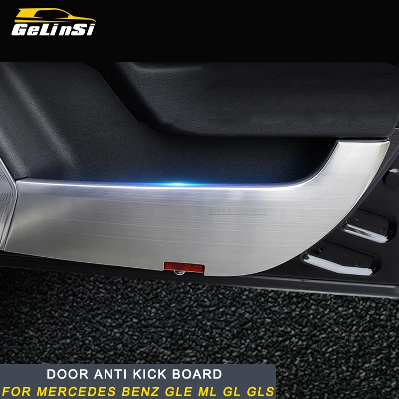 

Gelinsi For Mercedes Benz GLE ML GL GLS Door Anti Kick Board Sticker Cover Accessories Auto