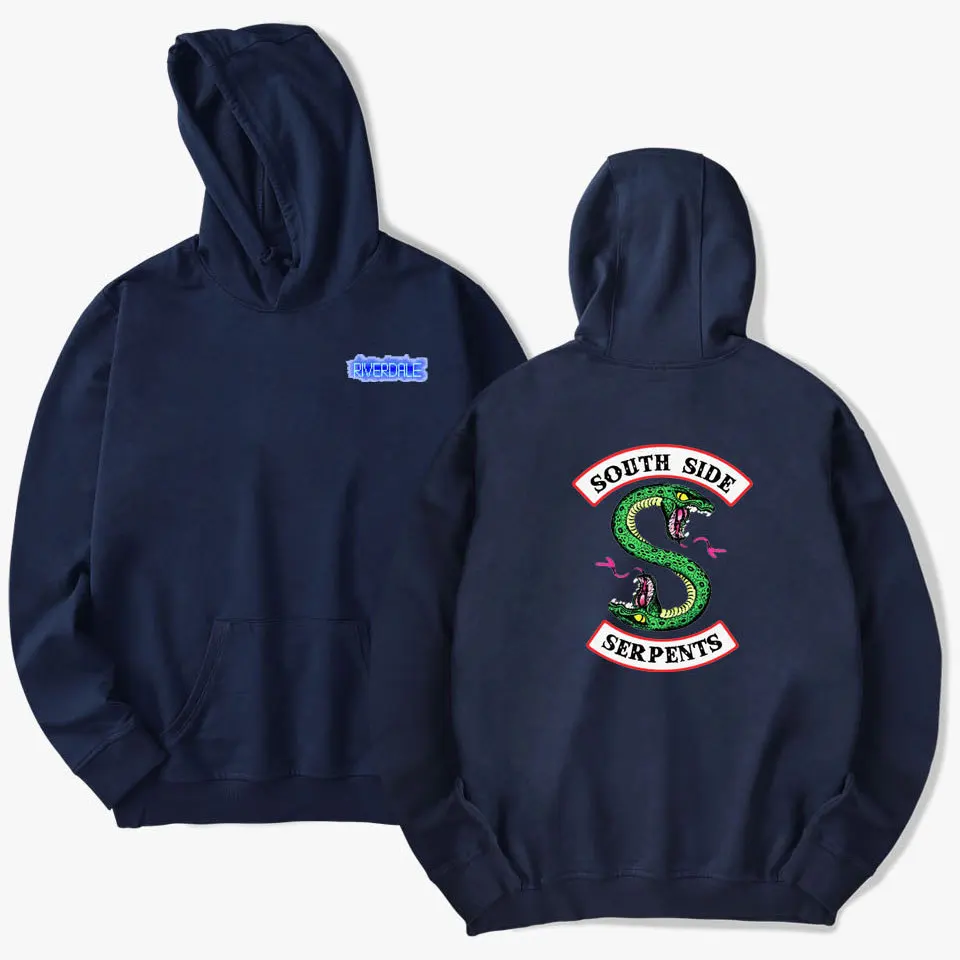 

Waidx Southside Riverdale Serpents Pullover Hoodies Men Front Pocket Streetwear Sweatshirt Outerwear clothing Drop Shipping
