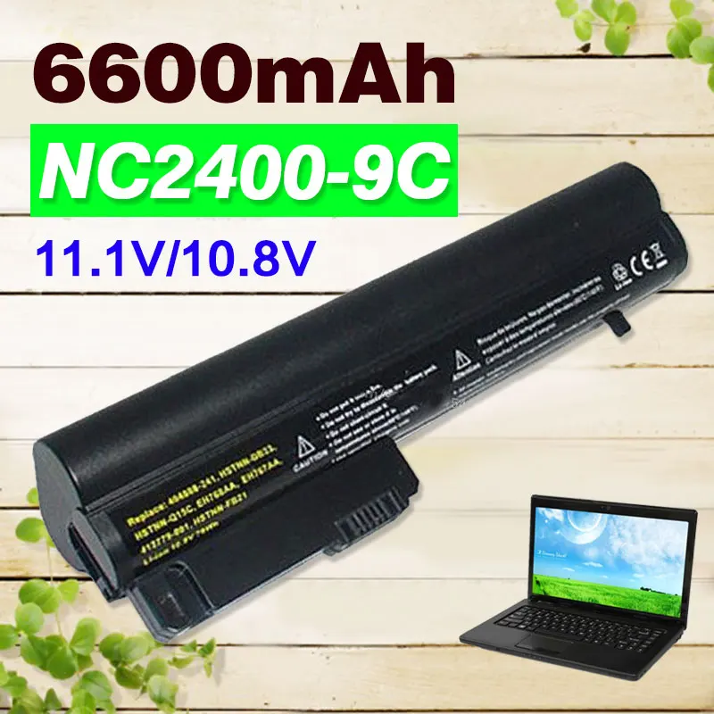 Аккумулятор 6600 мАч для Hp EliteBook2533t 2530p 2540p 2400 2510p nc2400 HSTNN-XB22 RW556AA HSTNN-XB23 | Компьютеры и