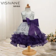 Кружевное платье Infantil подростков без рукавов vestido infantil feestjurk meisje robe raiponce roupas infantis menina
