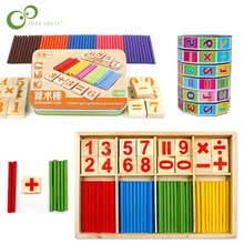 Brinquedo de madeira/plástico para bebês, blocos montessori, brinquedos educativos, inteligência matemática, vara de blocos de construção, presente gyh, venda imperdível