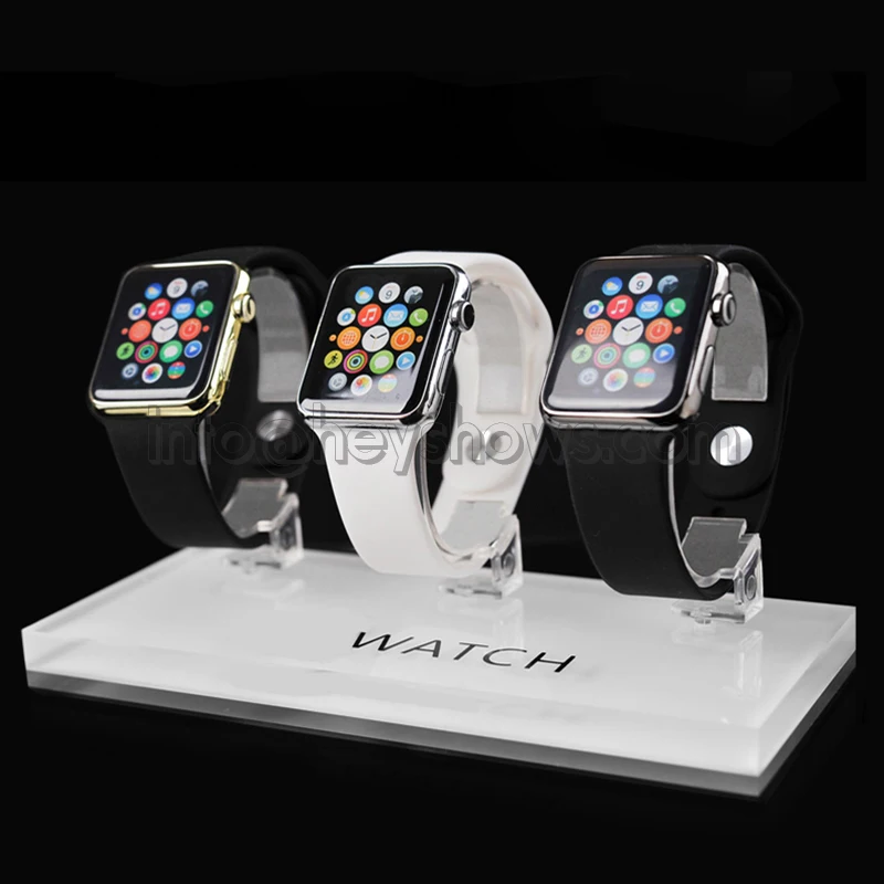 3 в 1 Apple Watch акриловая подставка на витрину Смарт-часы держатель iWatch Show Base Прозрачный Универсальный для розничного магазина