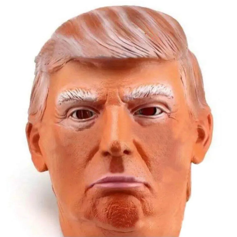 

1PC Donald Trump Mask Billionaire Presidential Costume Latex Coslay Full-head Adult Mask For Halloween Party Decor Ornament