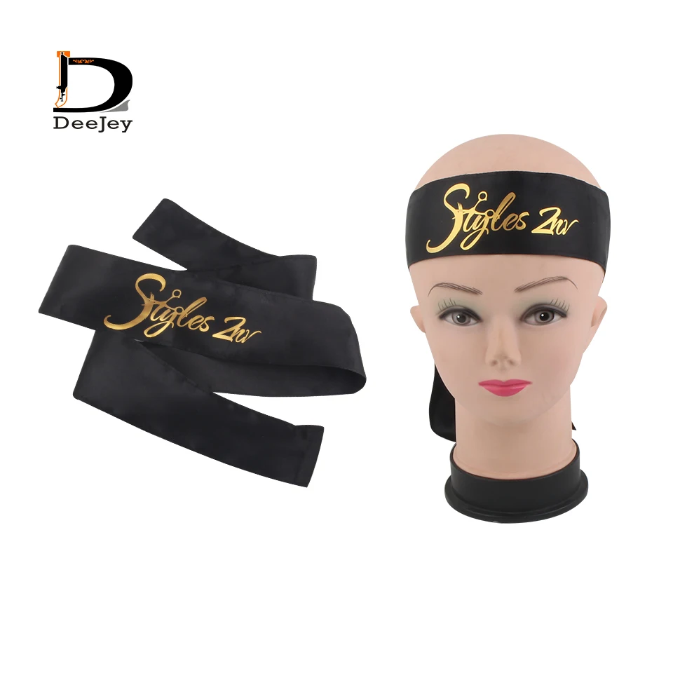 

60x1100mm polyester satin silk head scarf black white hot pink hair tie band custom available 50pcs lot