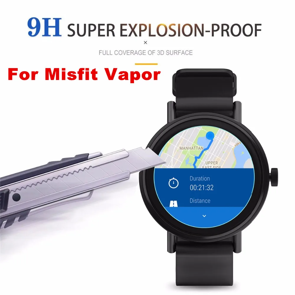 2 шт. для Misfit Vapor (41 мм 46 размеры корпуса) закаленное стекло 9 H 2.5D Премиум Защитная