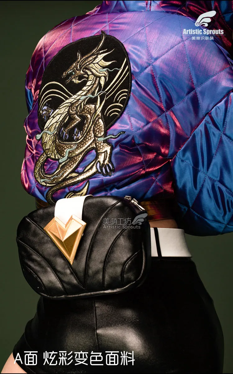 KDA Akali Jacket Hoodie Coat - LOL K/DA Fashion Winter Daily Wear Cap Cosplay Costume image 2