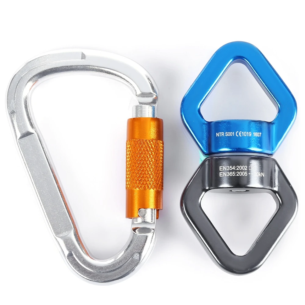 Gameit Rock Climbing Kit Rotational Rope Swivel Connector D shaped
