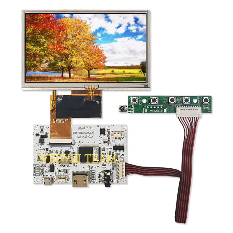 

5 inch lcd display for Navi N50i for AT050TN33 v.1 LCD screen with touch panel + hdmi driver controller board