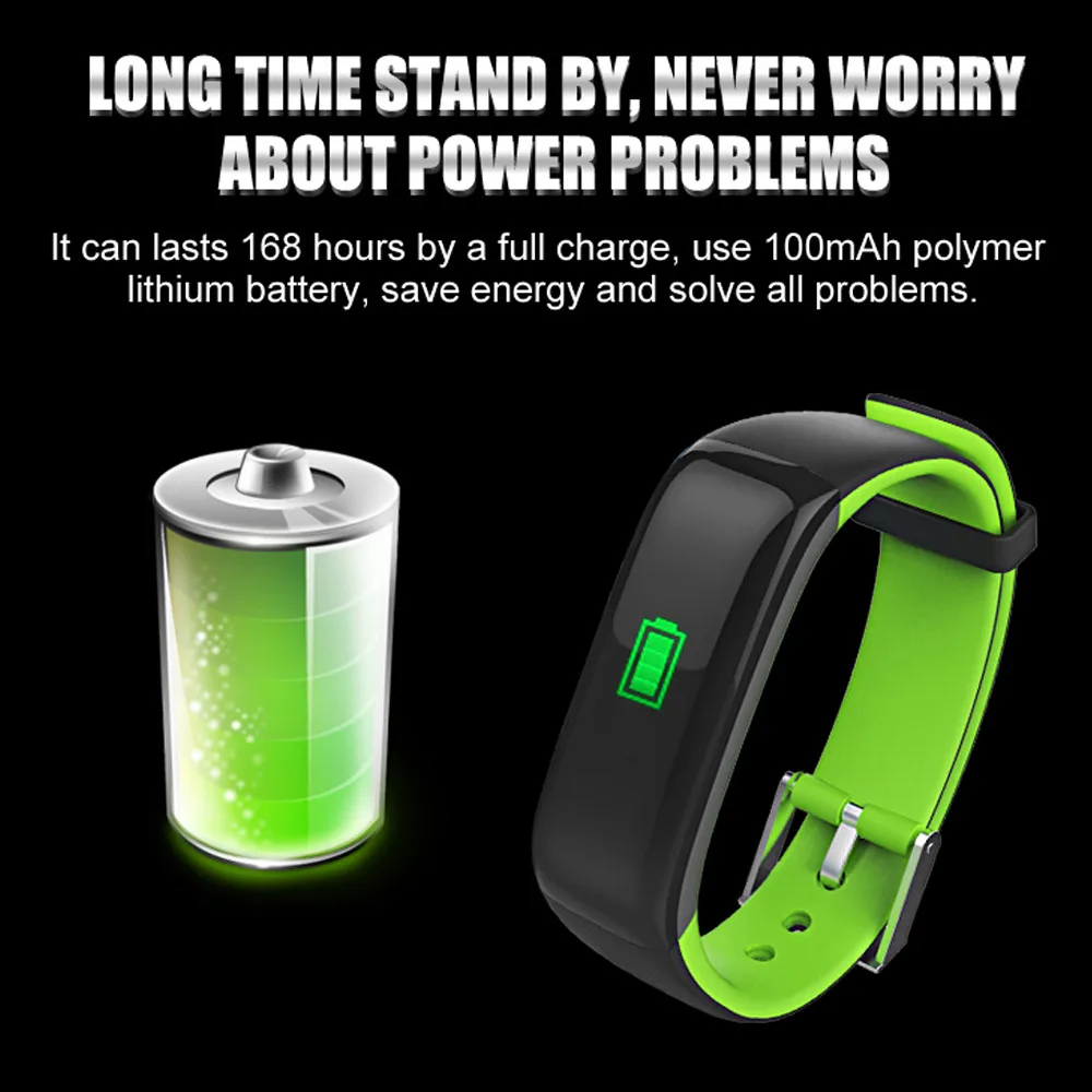 2019 Fashion design men women Fitness Waterproof index Wristband Blood Pressure Watch Blood Oxygen Heart Rate Smart Watch