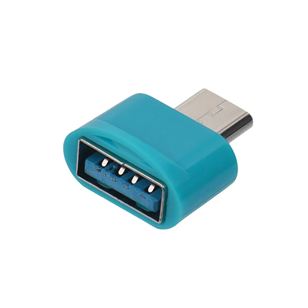 USB 3,1 тип-c благородный вид Usb 3,0 OTG адаптер конвертер для Macbook/Chromebook Android#83 - Цвет: Синий