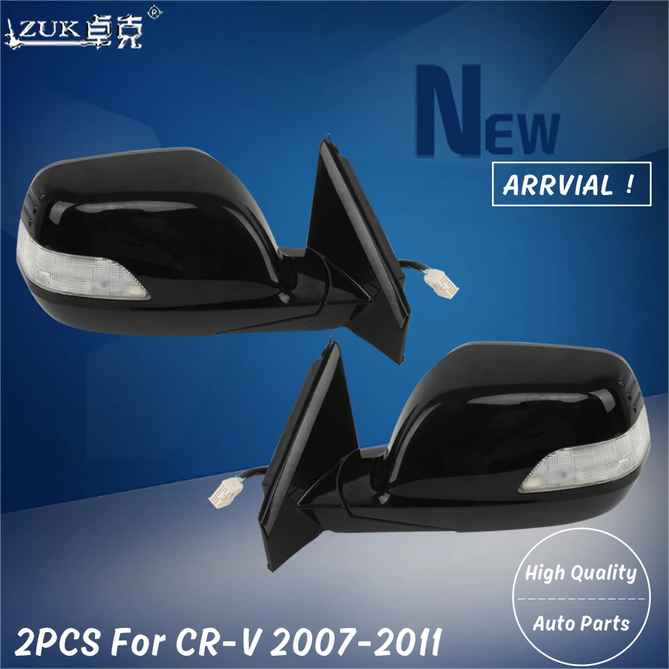 ZUK 2PCS Car Styling Auto Folding Heating LED Outer Rearview Side