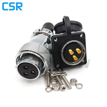 

WS16 series waterproof 3 pin power connector plug and socket, connector waterproof connectors electric Male and female connector
