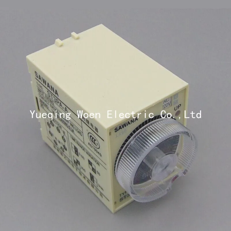 

ST3PA series time relay / timer ST3P A-B (AC 220V 110V AC / DC 24V 12V alternative) Power on time delay