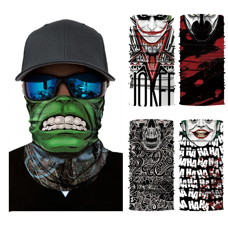 

Skull Motorcycle Face Mask Microfiber Multifunctional Headwear for Motorcycle Riding, Ski, Snowboard Hiking Cycling Mask