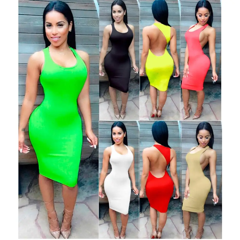 Plus size XXXL Sexy Club Dress 2015 Women 7 Colors women Dress summer