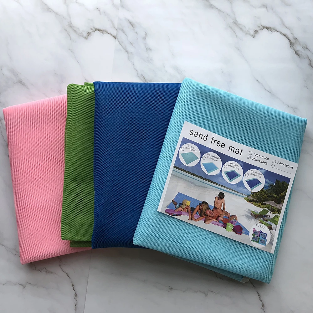Beste Strand Mat Draagbare Picknick Zand Matten Tapijt Polyester antislip Outdoor Camping Compact Opvouwbare Mesh Matten voor Strand ondersteuning grote