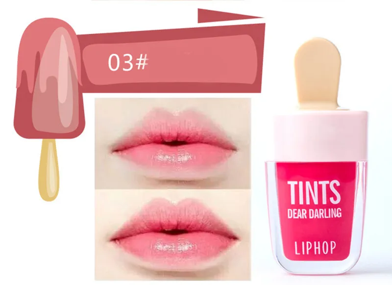 1Pcs LIPHOP Long-Lasting Lip Tint 5 Colors Liquid Lipstick Batom Rouge A Levres Labial Matte Lip Gloss Sexy Tattoo Cosmetic