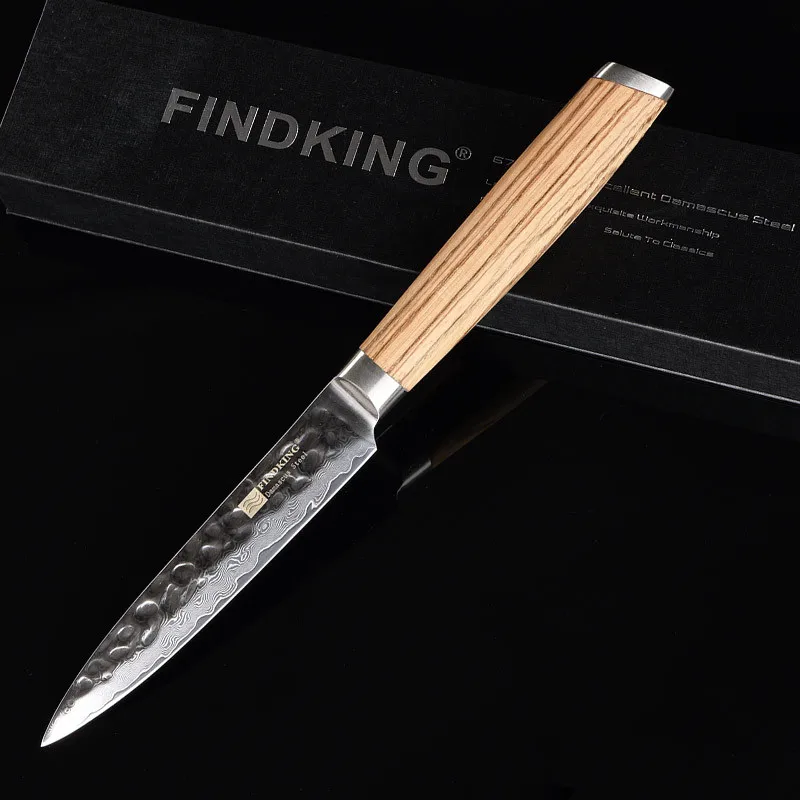 Бренд " Дамасская сталь Зебра деревянная ручка кухонный нож резче Фруктовый нож дамасский универсальный нож