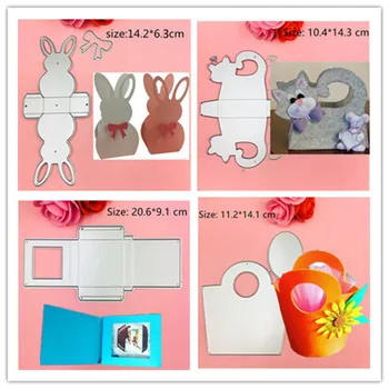 

New Frame package gate box Metal Cutting Dies Stencils for DIY Scrapbooking Stamp/photo album Decorative Embossing Paper Cards