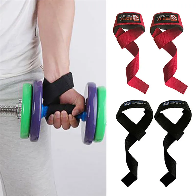 

1 Pair Fitness Body Building Weight Lifting Belt Grip Straps Fitness Weight Belt Sport Gym Dumbbell Powerlifting Crossfit Grip