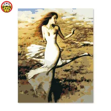 Картина по номерам художественная краска по номеру знаменитая живопись Красота и кран Xie Chuyu