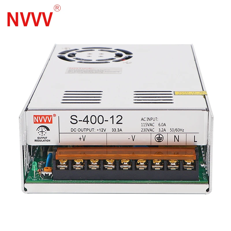 NVVV s-400w-12v33a импульсный источник питания Промышленная Автоматизация промышленное управление трансформатор освещения