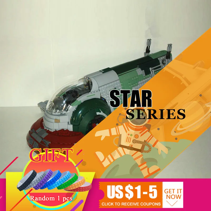

05037 2067pcs Star Series UCS Wars I Model Slave Bricks NO.1 set Educational Building Block Compatible with 75060 Gift lepin