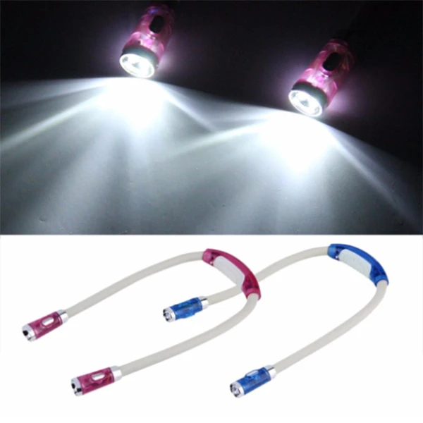  Flexible Handsfree LED Neck Light Book Reading Lamp Night Flashlight Camping Light LKS99 - 33044863315