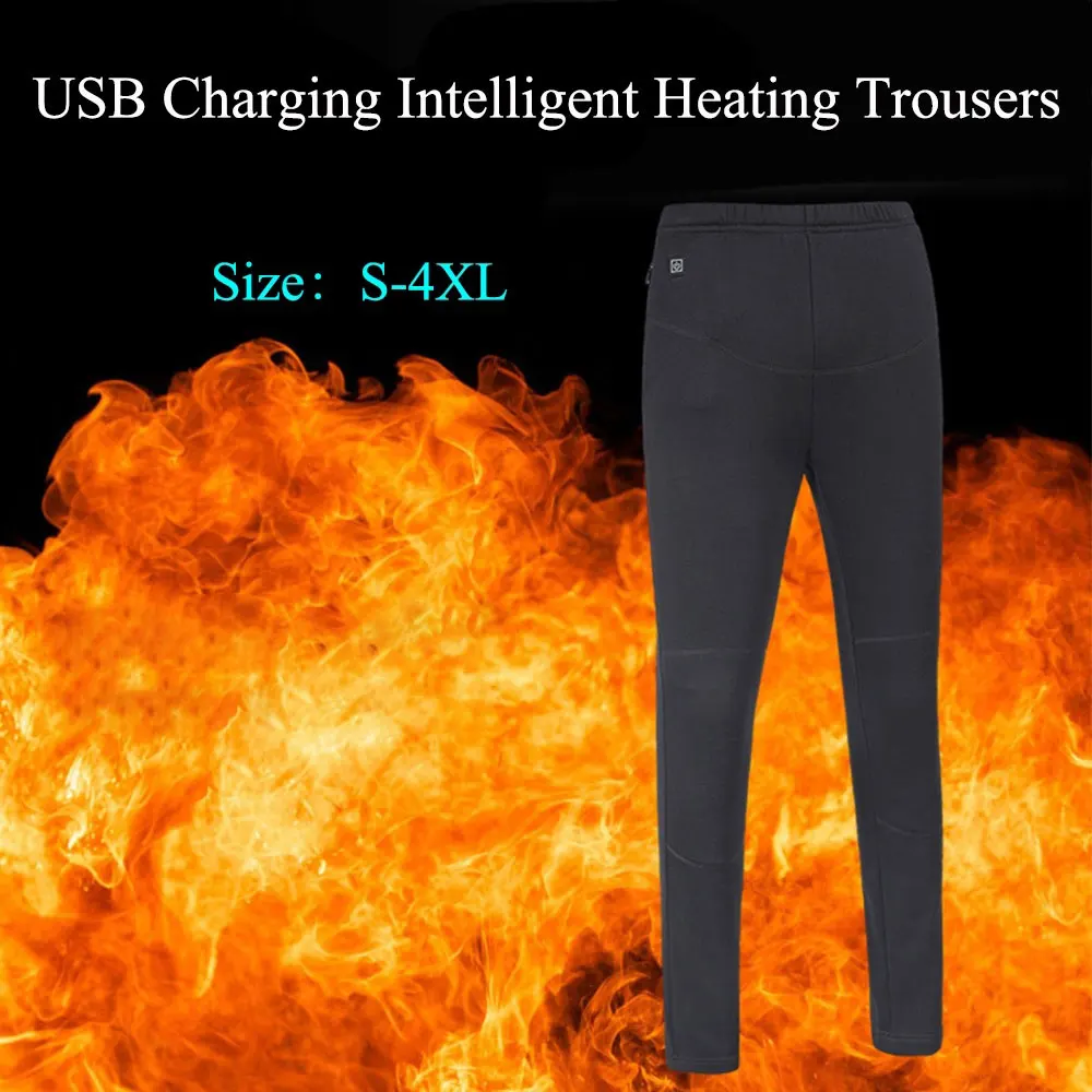 Черные грелка для тела, горячие электрические нагревательные штаны, USB ткань с подогревом, зимняя теплая физиотерапия, термохлопок, 5-12 В, Прямая поставка