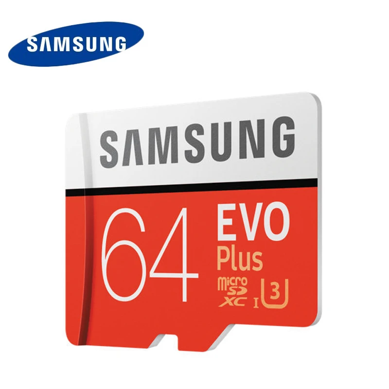 SAMSUNG EVO Plus TF карта microsd 64 Гб 100 МБ/с./с карта памяти 4K UltraHD UHS-I U3 класс 10 SDXC транс флэш для вождения рекордер